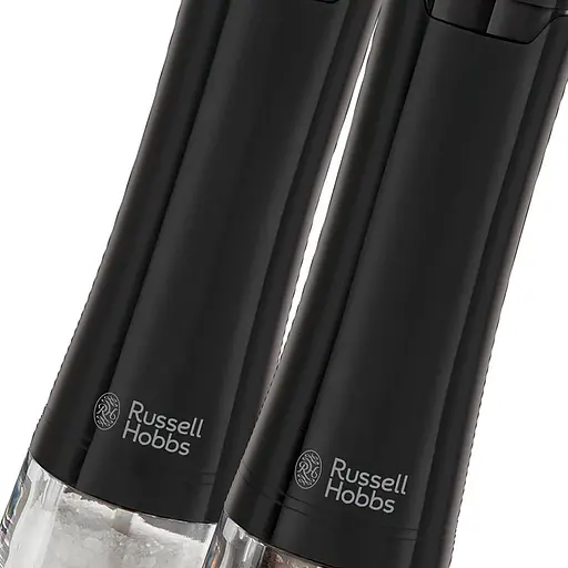 Russell Hobbs Млини для солі та перцю, ААх4, керамічні жернова, чорний - фото 3