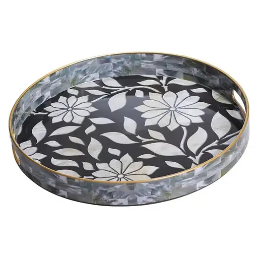 Набір підносів Yiwu HP-HK-15 Pearl декоративні пластикові 2 шт. - фото 4