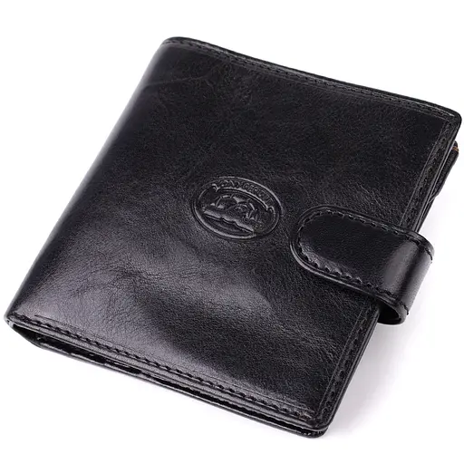 Стильний гаманець унісекс із глянсової натуральної шкіри Tony Perotti 9.6х9.6х2 см acs0032273 - фото 1