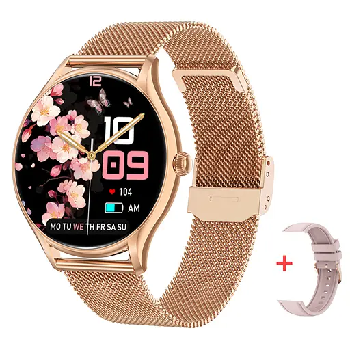 Смарт часы Smart Milano Gold Steel, 2 ремінці