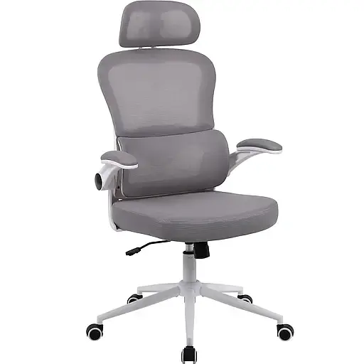 Офисное кресло GT Racer B-5880 White/Gray - фото 1