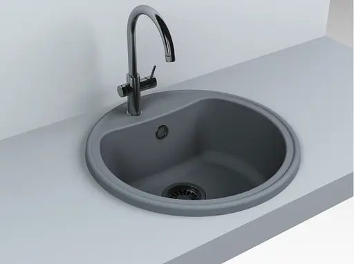 Кухонная мойка Fancy Marble Texas 101050013, Серый - фото 1