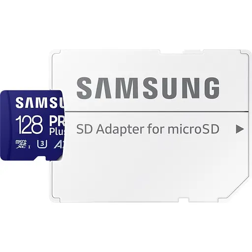 Карта памяти Samsung microSDXC 128GB Class 10 UHS-I U3 V30 A2 PRO Plus + SD Adapter (MB-MD128SA) (112859) - фото 3