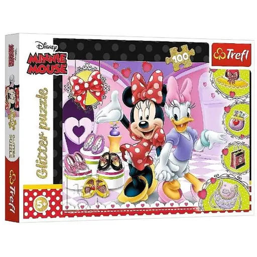 Пазл Trefl глиттерный Мишка Минни Минни Маус 100 эл. (14820)