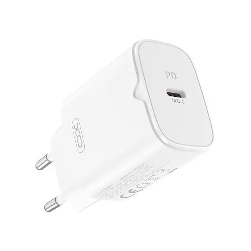 Мережевий зарядний пристрій XO L131 (EU) PD30W USB-C Fast Charging Білий - фото 1