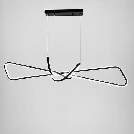 Сучасна чорна люстра AVIZE у корпусі 100 см | Арт. H35L-1000 BK | Line F - фото 7