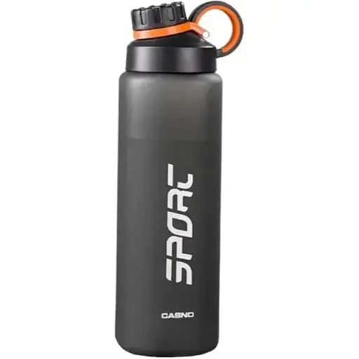 Пляшка для води Casno 1000 мл KXN-1243 Чорна (KXN-1243_Black) - фото 1