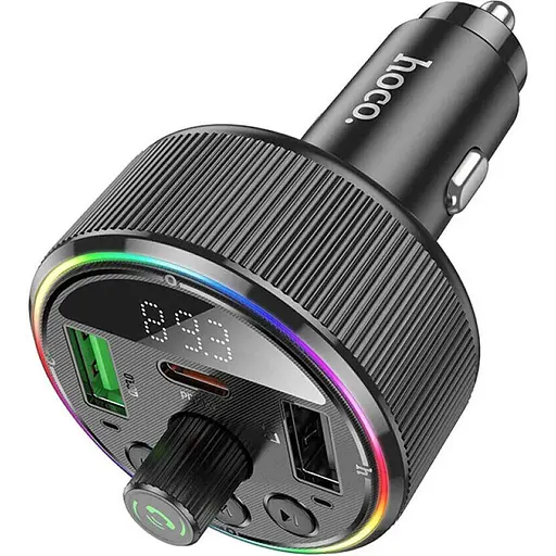 FM-трансмітер Hoco E82 Guerrero Black [116010] - фото 2