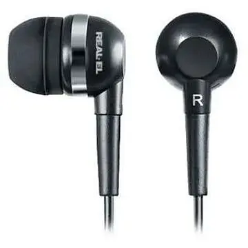 Наушники Real-El Z-1400 черный Mini jack 3.5 мм вакуумные кабель 1.2 м (Z-1400) - фото 1
