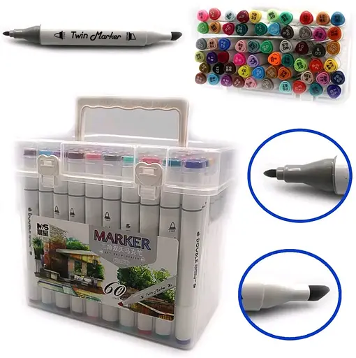 Набор скетчмаркеров MS, 60 цветов, 0228-60