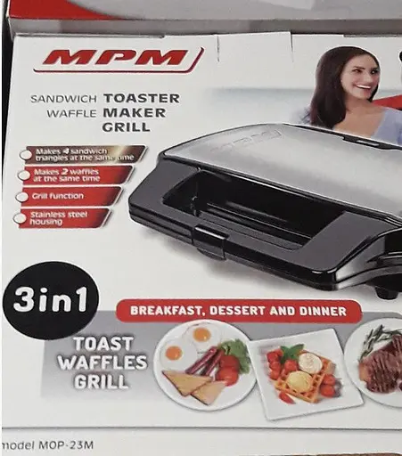 Електрогриль мультимейкер MPM MOP-23M 3в1 900 Вт - фото 7