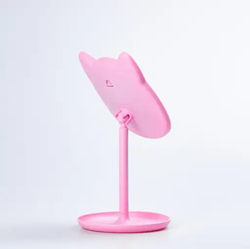 Дзеркало косметичне Salon Professional настільне у формі котика з LED підсвіткою 40 діодів - фото 3