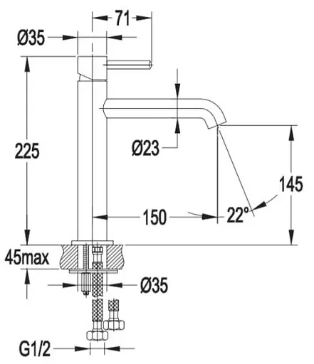 Змішувач для раковини Omnires Y chrome (Y1212CCR) - фото 2