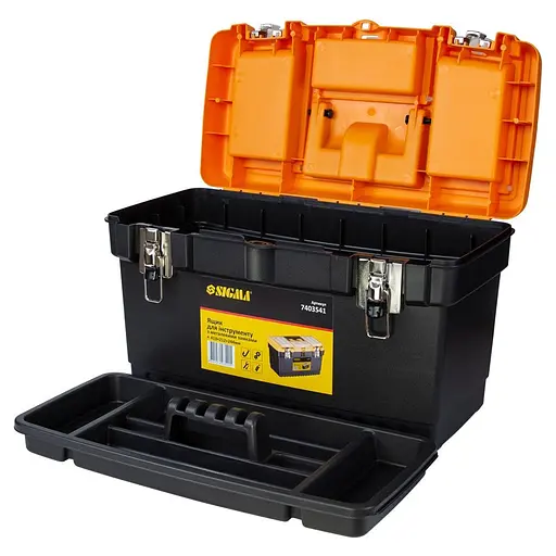 Набір ящиків для інструменту 2в1 Sigma металеві замки 413×212×244мм, 564×310×388мм 7403521 - фото 4