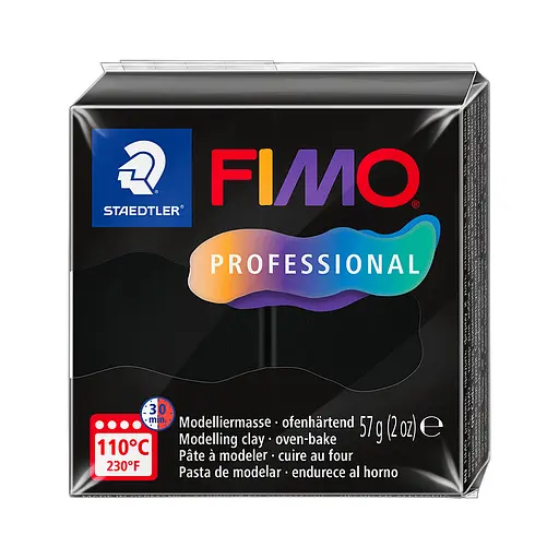 Пластика Professional черная 57г Fimo