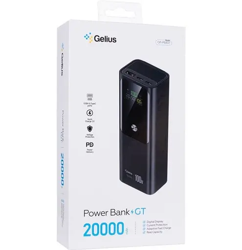 Портативное зарядное - внешний АКБ Gelius GT GP-PB307 20000mAh 100W QC PD черный - фото 7