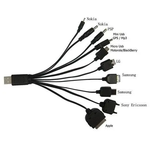 Універсальний 4You USB кабель 4You з перехідниками 10 в 1 - фото 2