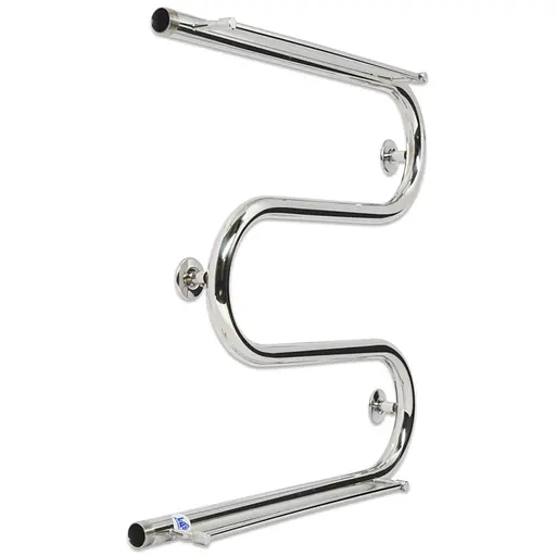 Полотенцесушитель Laris Змеевик 25 РС3 500x500 с 2-мя полочками 3/4'' 71207173, Хром - фото 1