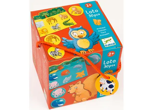 Настільна гра Djeco Дитяче лото Тварини (Loto Animals, 30 pcs) (DJ08120) - фото 2