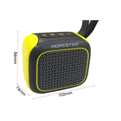 Портативная колонка Hopestar A22, 5 Вт/TWS/IPX6/500 мАч, серо-красная - фото 3