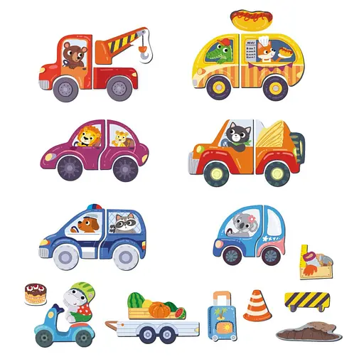 Магнитная игра "Дорожные приключения" DoDo Toys 200244, 1 магнитная досточка, 36 магнитов - фото 3