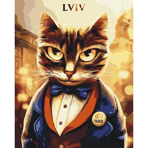 Картина по номерам Котик Мэр Марианна Пащук Brushme 40x50 см разноцветная 000221387