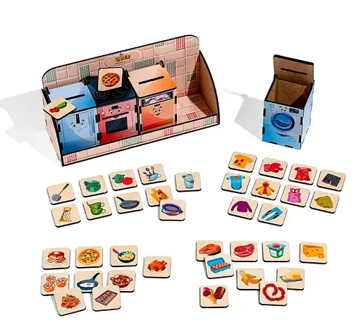 Гра розвиваюча Ubee Чарівний комодик "Побутова техніка" 24.5х8.5х12см ПСД001