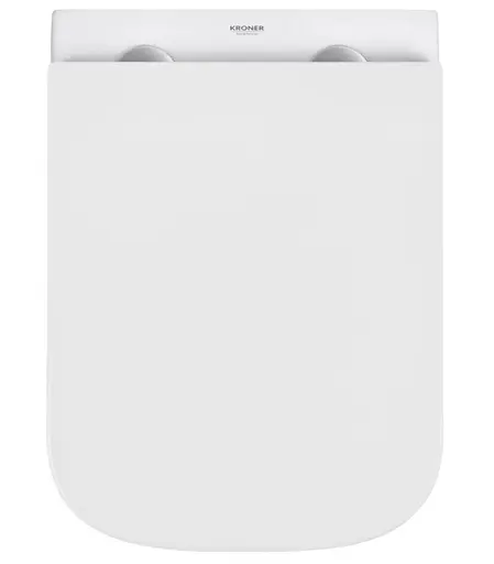 Унитаз подвесной безободковый Kroner Eifel WHI493436 RIMLESS с сиденьем Slim Duroplast / Soft-close / Quick relase (KE493436WHIR) (CV029611) - фото 8