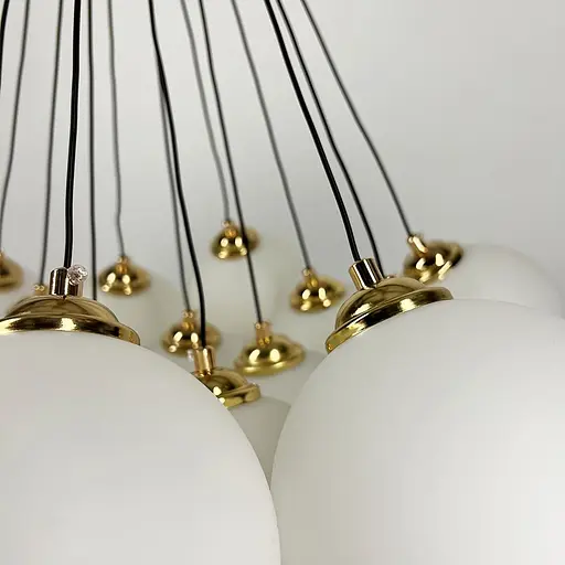 Люстра-пучок на 19 білих плафонів Ø 75 см | Line F | Арт. 1519/19 GD - фото 6