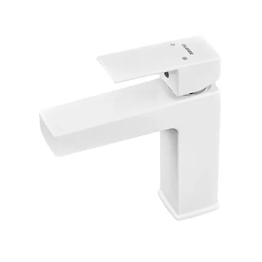 Змішувач для умивальника Plamix Kubus-001 SET white PM0671 Білий - фото 1