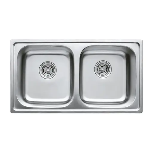 Кухонная мойка Haiba 78x43 Double decor HB0567, Decor - фото 1