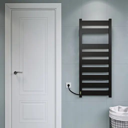 Електрична рушникосушарка Kosser Волз 800x500 ER тайм. чорний ДВЛ01ER, Чорний матовий, Праве - фото 3