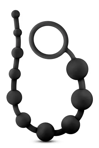 Анальний ланцюжок Anal Adventures Platinum Anal Beads 31.8 см (чорний)