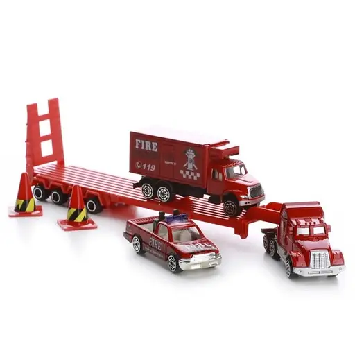Ігровий набір Пожежники з вантажівкою, платформою та фігурками IM298