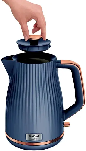 Электрочайник Tefal Loft, 1,7 л, пластик, Strix, синий - фото 3