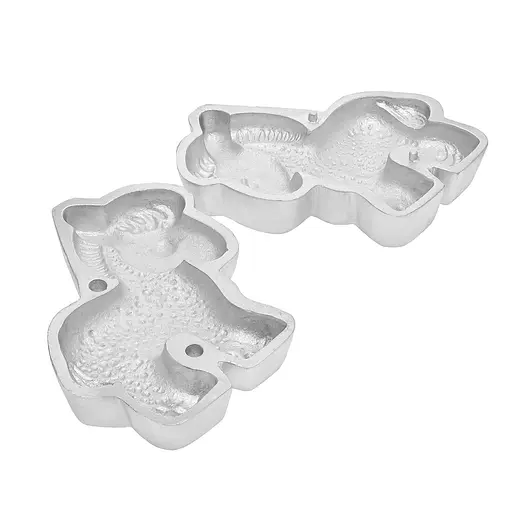 Форма алюмінієва "Віслючок" для випікання святкового цільного кексу 15.5х15.5х5.5 см, Ласунка Золотистий 85017 - фото 2