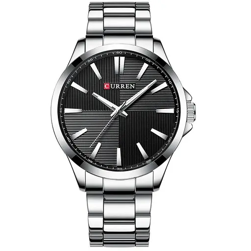 Годинник наручний Curren 8322 Silver Black (18689)