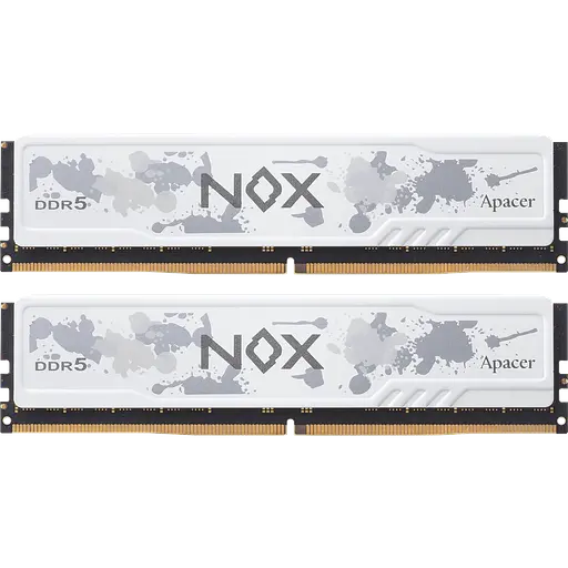 Оперативная память Apacer 32GB (2x16GB) DDR5 5600MHz NOX White (AH5U32G56C522MWAA-2) - фото 1