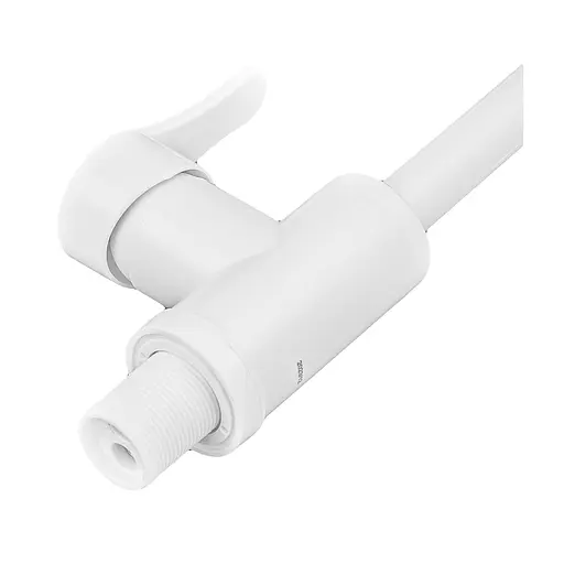 Змішувач для умивальника Plamix Diego-001-G white PM0656, Білий - фото 7