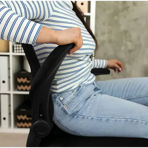 Офисное кресло Di Volio Praso черный - фото 9