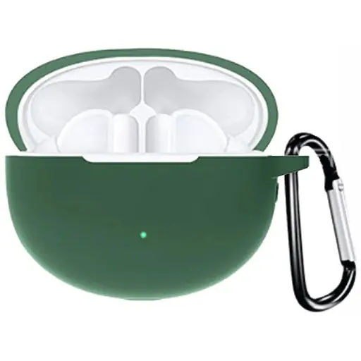 Чохол-накладка DK Silicone Candy Friendly з карабіном для Huawei FreeBuds 4i (green)
