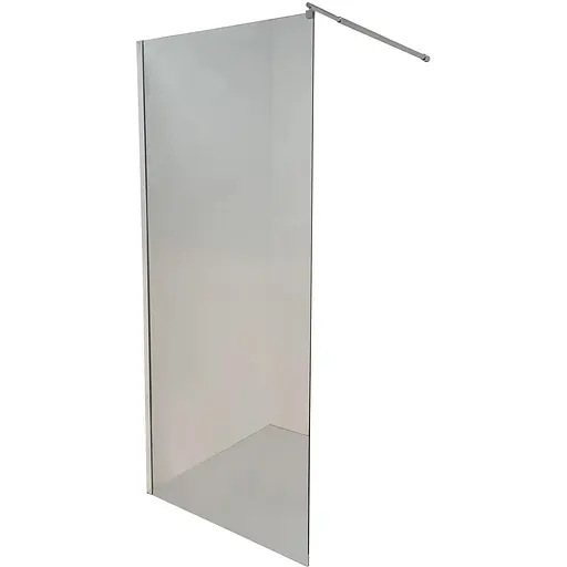 Душевая перегородка Bravo Lega 100T 000022478, прозрачный, хром матовый - фото 1