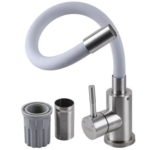 Змішувач для кухні EcoMix Alpen SBT3-203SG Сірий - фото 5