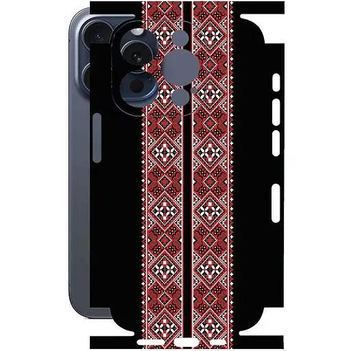 Захисна плівка StatusSKIN для Apple iPhone 15 Pro Корпус Вініл Вишиванка 3 - фото 1
