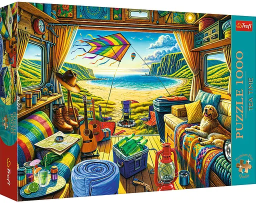 Набір Пазли "Час чаювання" - (1000 елм.) - "Подорож у кемпері"/Trrefl - фото 1