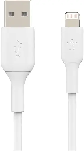Belkin Кабель USB-A > Lightning подзарядка/синхронизация 1м, 12Вт, PVC, (2 Pack), белый - фото 2