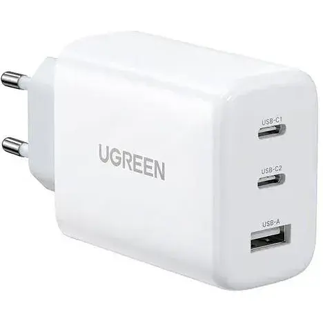 Зарядное устройство для адаптера питания Ugreen CD275 65 W 3 port (90496) белый - фото 1