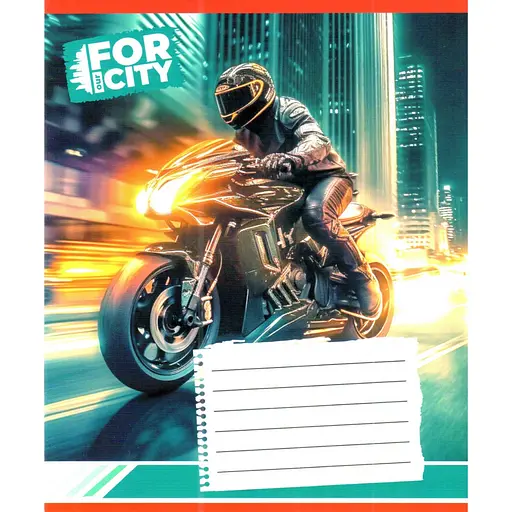 Тетрадь ученическая "Ночным городом" Leader 018-530032K-5 в клеточку, 18 листов (959053) - фото 1