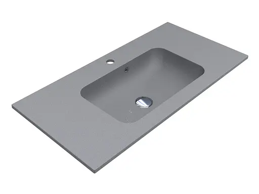 Умивальник Miraggio Della 900 mirastone gray 0000987, Сірий - фото 3