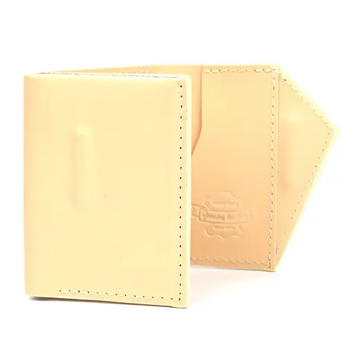 Кожаный кошелек Mini с асимметричным клапаном Grande Pelle 10х9.5х2 см acs0032123 - фото 3